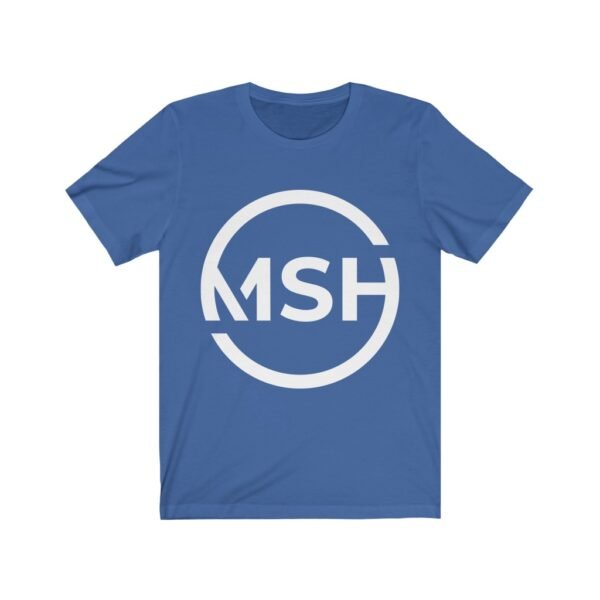 msh blue tshirt large logo