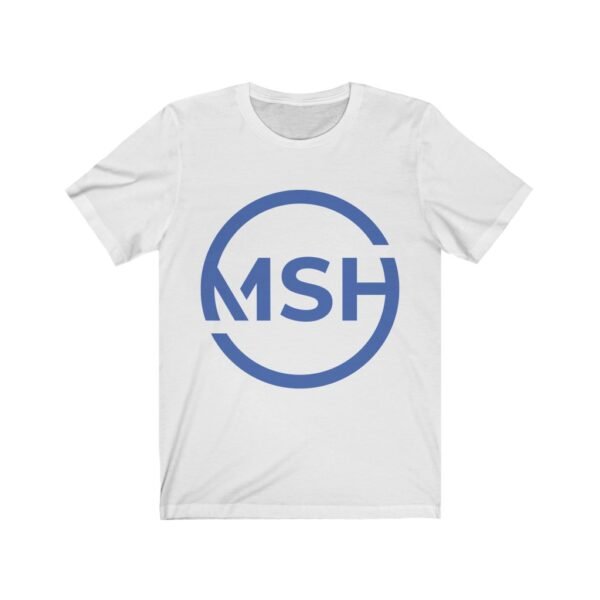 msh white tshirt large logo
