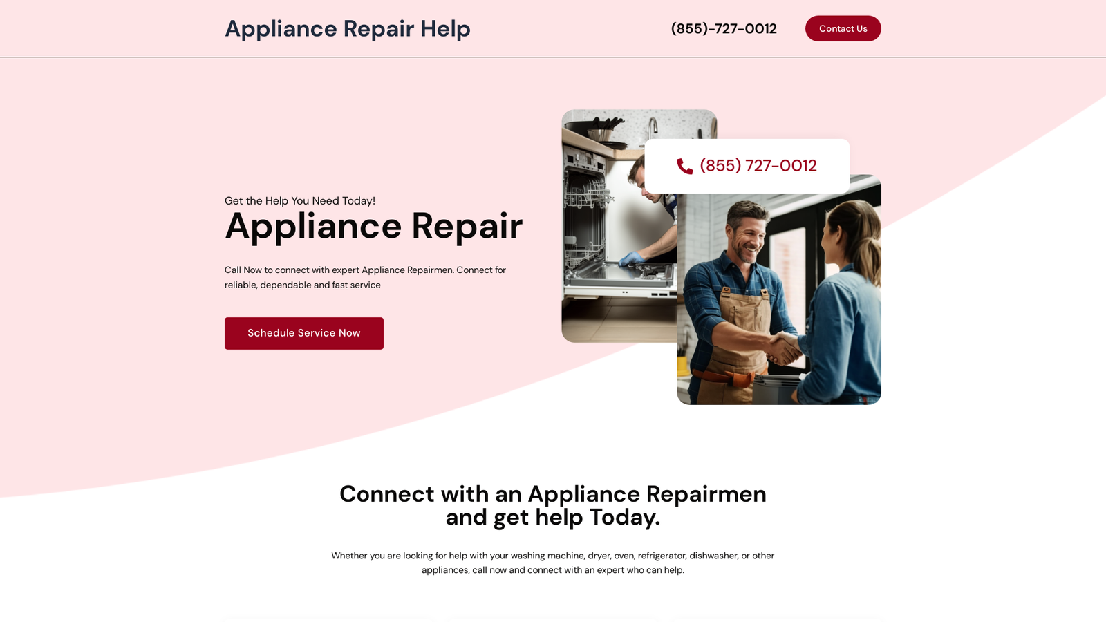 Appliance Repair Help Website